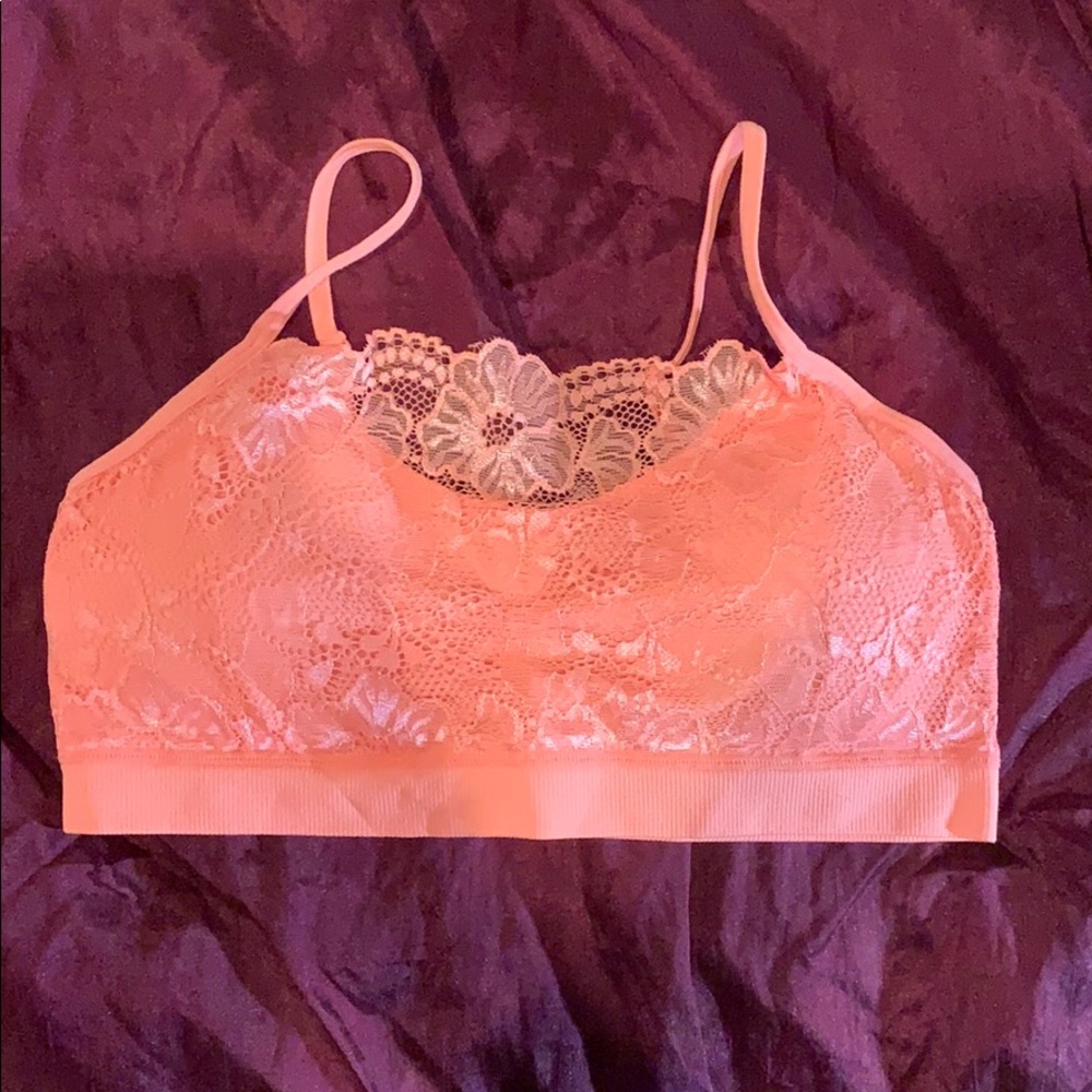 Neon orange bralette